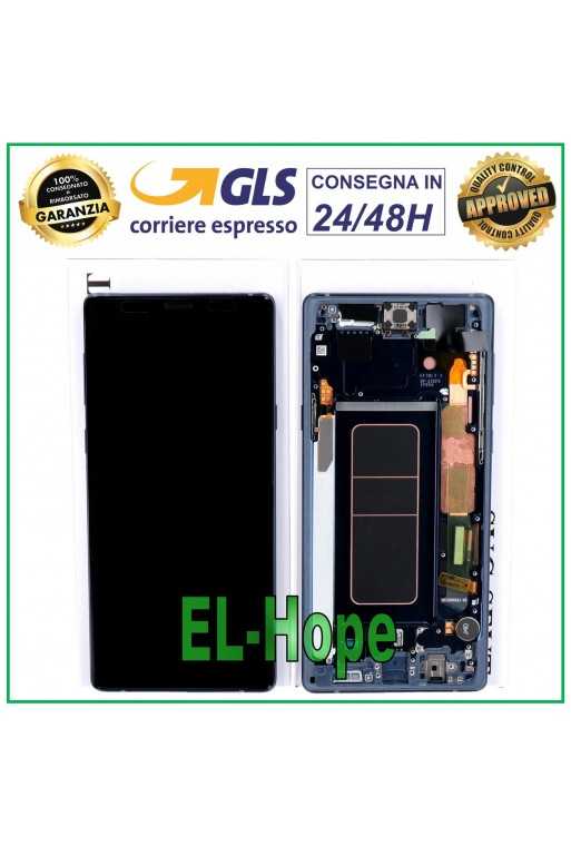 DISPLAY LCD ORIGINALE SAMSUNG GALAXY NOTE 9 SM-N960 SM-N960F TOUCH SCREEN BLU DISPLAY LCD ORIGINALE SAMSUNG GALAXY NOTE 9 SM-N960 SM-N960F TOUCH SCREEN BLU