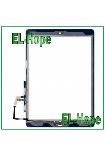 TOUCH PER APPLE IPAD 5 AIR WIFI 3G A1474 A1475 A1476 VETRO BIANCO + TASTO HOME 