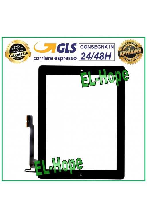 TOUCH SCREEN PER APPLE IPAD 4 WIFI 3G A1458 A1459 A1460 VETRO NERO + TASTO HOME TOUCH SCREEN PER APPLE IPAD 4 WIFI 3G A1458 A1459 A1460 VETRO NERO + TASTO HOME