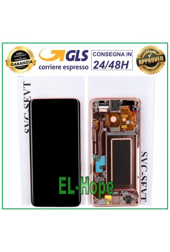 DISPLAY LCD ORIGINALE SAMSUNG GALAXY S9 SM-G960F SM G960 TOUCH SCREEN ORO GOLD