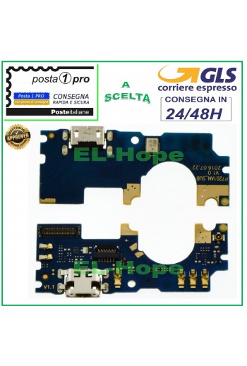 CONNETTORE RICARICA WIKO UFEEL PRIME 4G + MICROFONO DOCK PCB MICRO USB CARICA 
