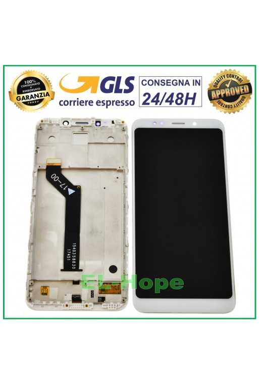 DISPLAY + FRAME LCD PER XIAOMI REDMI 5 PLUS MEE7 MEG7 MET7 TOUCH SCREEN BIANCO DISPLAY + FRAME LCD PER XIAOMI REDMI 5 PLUS MEE7 MEG7 MET7 TOUCH SCREEN BIANCO