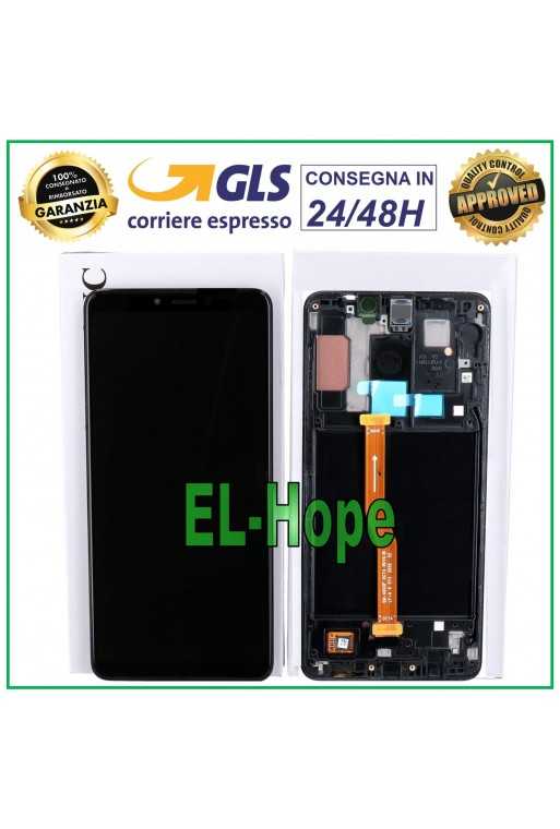 DISPLAY LCD FRAME ORIGINALE SAMSUNG GALAXY A9 2018 SM A920 TOUCH SCREEN NERO DISPLAY LCD FRAME ORIGINALE SAMSUNG GALAXY A9 2018 SM A920 TOUCH SCREEN NERO