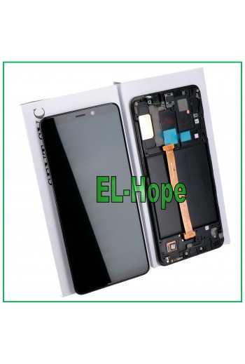 DISPLAY LCD FRAME ORIGINALE SAMSUNG GALAXY A9 2018 SM A920 TOUCH SCREEN NERO