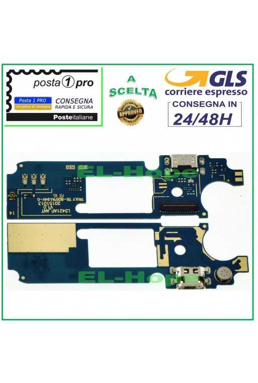 CONNETTORE RICARICA FLAT FLEX WIKO PULP 4G + MICROFONO DOCK PCB MICRO USB CARICA CONNETTORE RICARICA FLAT FLEX WIKO PULP 4G + MICROFONO DOCK PCB MICRO USB CARICA