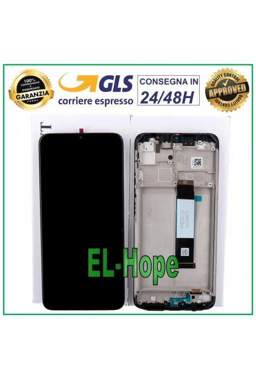 DISPLAY LCD + FRAME ORIGINALE XIAOMI POCO M3 M2010J19CG M2010J19CT TOUCH NERO