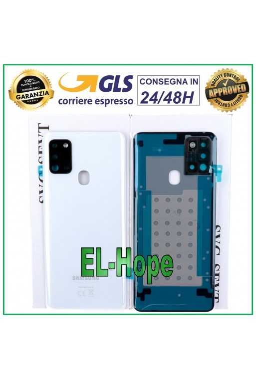 COPRI BATTERIA ORIGINALE SAMSUNG GALAXY A21S SM-A217 COPERCHIO POSTERIORE BIANCO COPRI BATTERIA ORIGINALE SAMSUNG GALAXY A21S SM-A217 COPERCHIO POSTERIORE BIANCO
