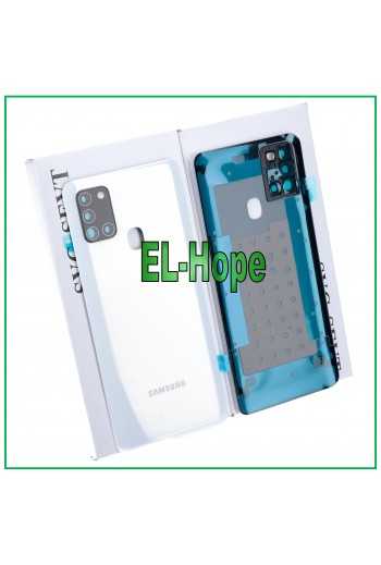 COPRI BATTERIA ORIGINALE SAMSUNG GALAXY A21S SM-A217 COPERCHIO POSTERIORE BIANCO