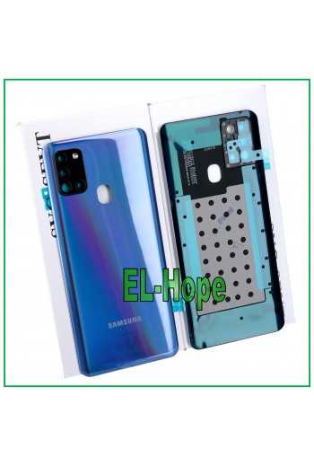 COPRI BATTERIA ORIGINALE SAMSUNG GALAXY A21S SM-A217 COPERCHIO POSTERIORE BLU