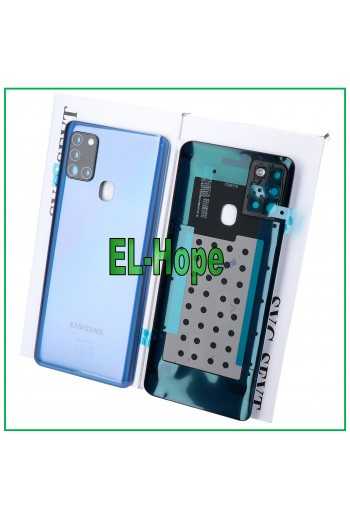 COPRI BATTERIA ORIGINALE SAMSUNG GALAXY A21S SM-A217 COPERCHIO POSTERIORE BLU