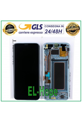 DISPLAY LCD FRAME ORIGINALE SAMSUNG GALAXY S8 PLUS SM-G955 F/FN TOUCH SCREEN BLU