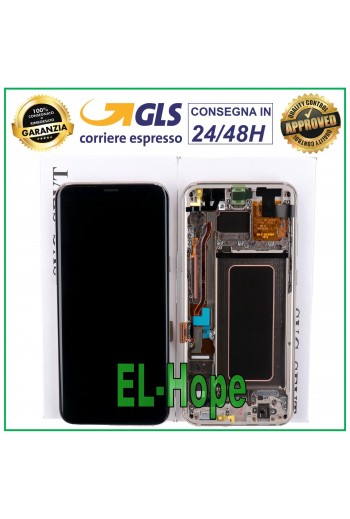 DISPLAY LCD FRAME ORIGINALE SAMSUNG GALAXY S8 PLUS SM-G955 TOUCH SCREEN ORO GOLD
