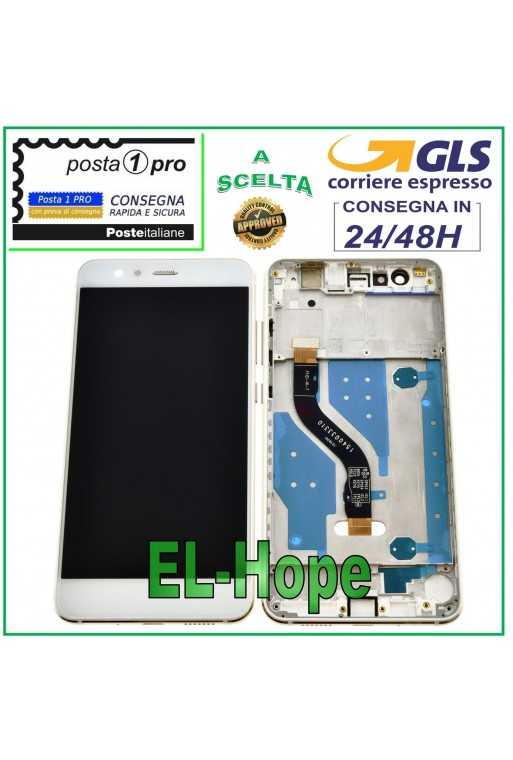 LCD DISPLAY FRAME PER HUAWEI P10 LITE WAS-LX1 LX1A TOUCH SCREEN SCHERMO BIANCO LCD DISPLAY FRAME PER HUAWEI P10 LITE WAS-LX1 LX1A TOUCH SCREEN SCHERMO BIANCO