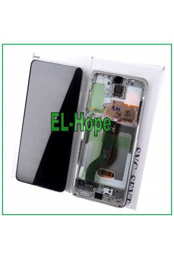 DISPLAY LCD FRAME ORIGINALE SAMSUNG GALAXY S20 PLUS SM-G985 G986 5G TOUCH BIANCO