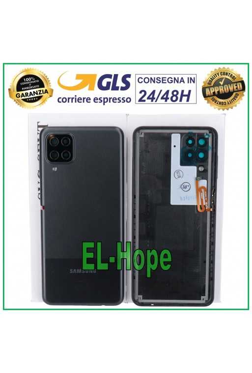 COPRI BATTERIA ORIGINALE SAMSUNG GALAXY A12 SM-A125 SCOCCA CASE POSTERIORE NERO COPRI BATTERIA ORIGINALE SAMSUNG GALAXY A12 SM-A125 SCOCCA CASE POSTERIORE NERO