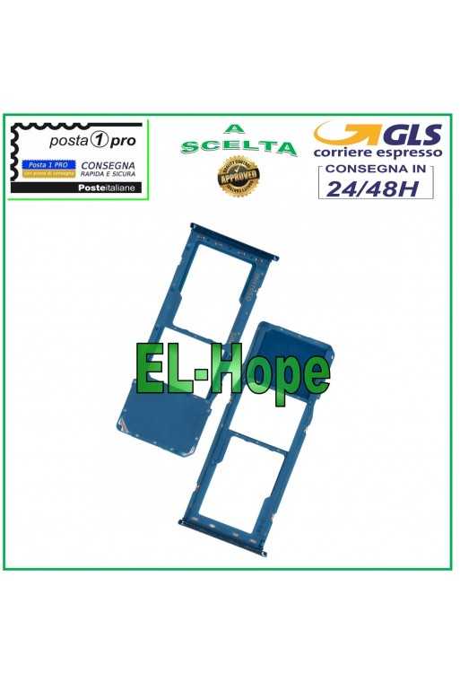 SLOT CARRELLO VANO SCHEDA SIM CARD + MICRO SD SAMSUNG GALAXY A20 SM-A205F BLU SLOT CARRELLO VANO SCHEDA SIM CARD + MICRO SD SAMSUNG GALAXY A20 SM-A205F BLU