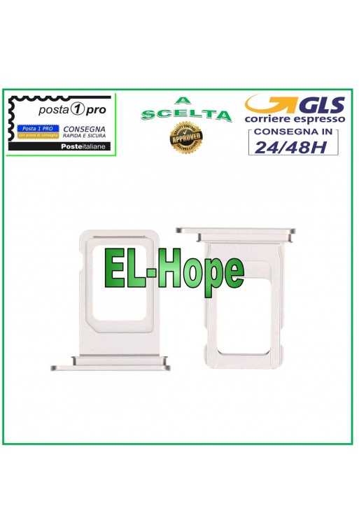 SLOT CARRELLO VANO PORTA NANO SIM CARD ALLOGGIO SCHEDA APPLE IPHONE 11 BIANCO SLOT CARRELLO VANO PORTA NANO SIM CARD ALLOGGIO SCHEDA APPLE IPHONE 11 BIANCO