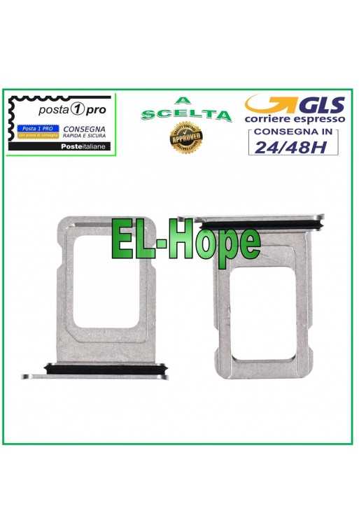 SLOT CARRELLO VANO PORTA NANO SIM ALLOGGIO SCHEDA APPLE IPHONE 11 PRO SILVER SLOT CARRELLO VANO PORTA NANO SIM ALLOGGIO SCHEDA APPLE IPHONE 11 PRO SILVER