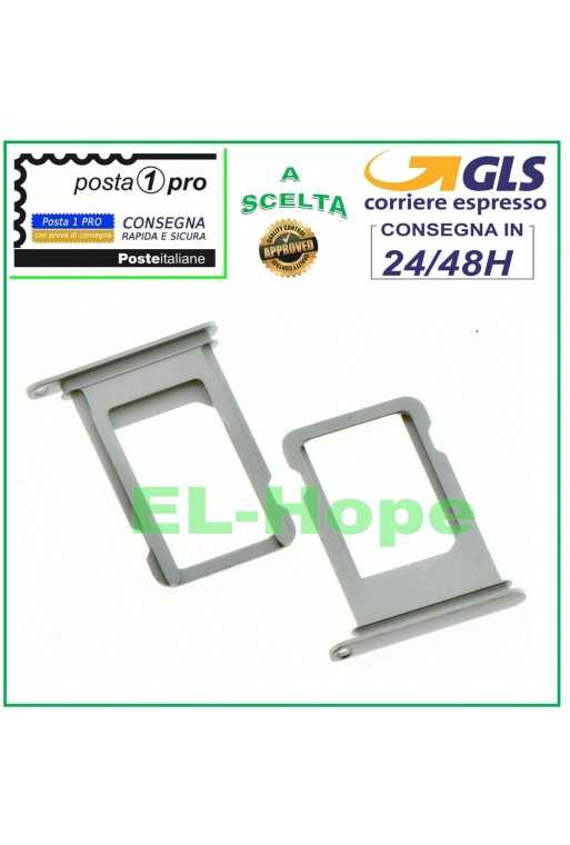 SLOT CARRELLO VANO PORTA NANO SIM CARD SCHEDA APPLE IPHONE 7 7G 7+ PLUS SILVER SLOT CARRELLO VANO PORTA NANO SIM CARD SCHEDA APPLE IPHONE 7 7G 7+ PLUS SILVER