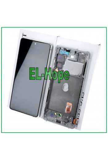 DISPLAY LCD + FRAME ORIGINALE SAMSUNG GALAXY S20 FE SM-G780F TOUCH SCREEN BIANCO