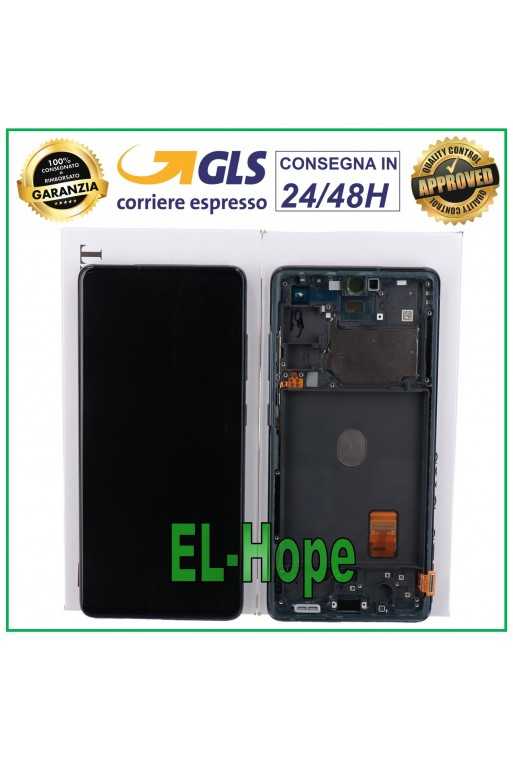 DISPLAY LCD FRAME ORIGINALE SAMSUNG GALAXY S20 FE SM-G780F TOUCH SCREEN NAVY BLU DISPLAY LCD FRAME ORIGINALE SAMSUNG GALAXY S20 FE SM-G780F TOUCH SCREEN NAVY BLU