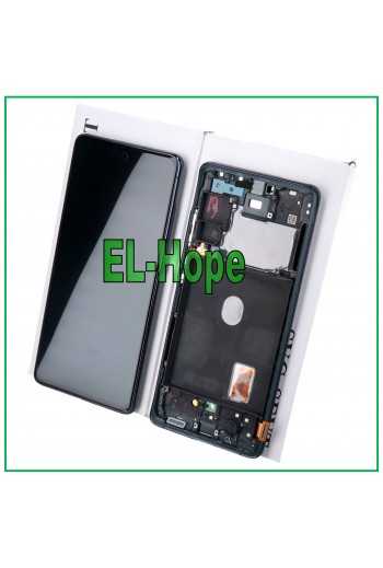 DISPLAY LCD FRAME ORIGINALE SAMSUNG GALAXY S20 FE SM-G780F TOUCH SCREEN NAVY BLU