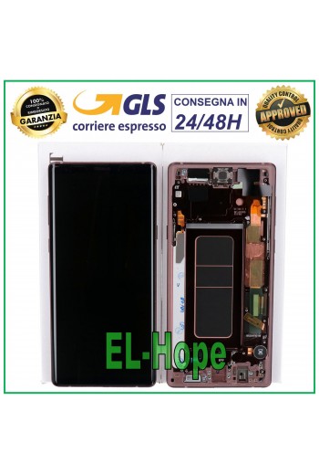 DISPLAY LCD ORIGINALE SAMSUNG GALAXY NOTE 9 SM-N960 N960F TOUCH SCREEN ORO GOLD
