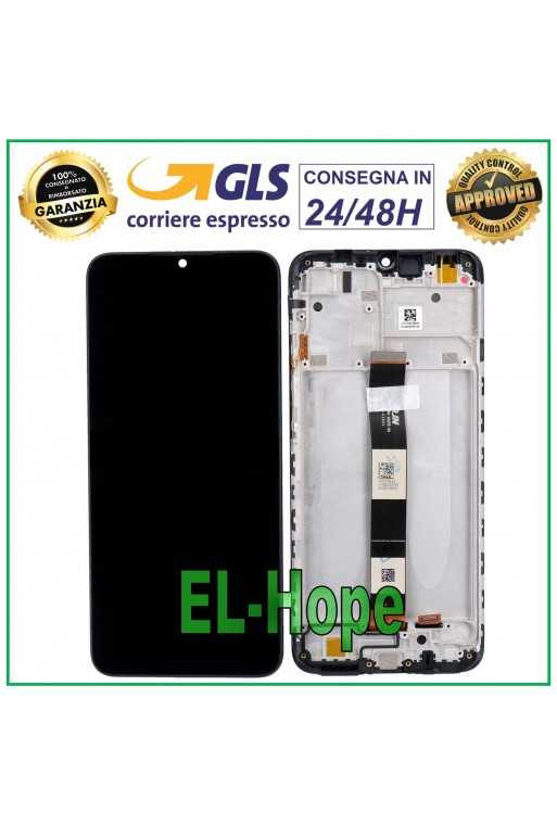 DISPLAY FRAME PER XIAOMI REDMI 9A M2006C3LG M2006C3LC TOUCH SCHERMO VETRO NERO DISPLAY FRAME PER XIAOMI REDMI 9A M2006C3LG M2006C3LC TOUCH SCHERMO VETRO NERO
