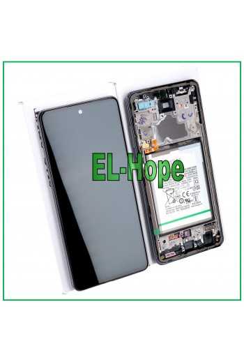 DISPLAY LCD + TOUCH ORIGINALE 100% SAMSUNG GALAXY A72 SM A725 A726 FRAME NERO