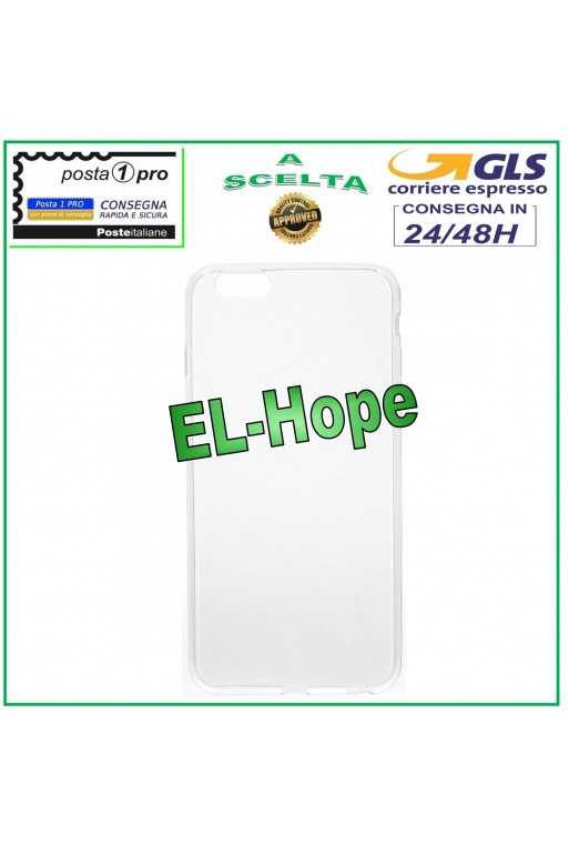 CUSTODIA PROTETTIVA CASE COVER TRASPARENTE PER APPLE IPHONE 6 PLUS BUMPER TPU