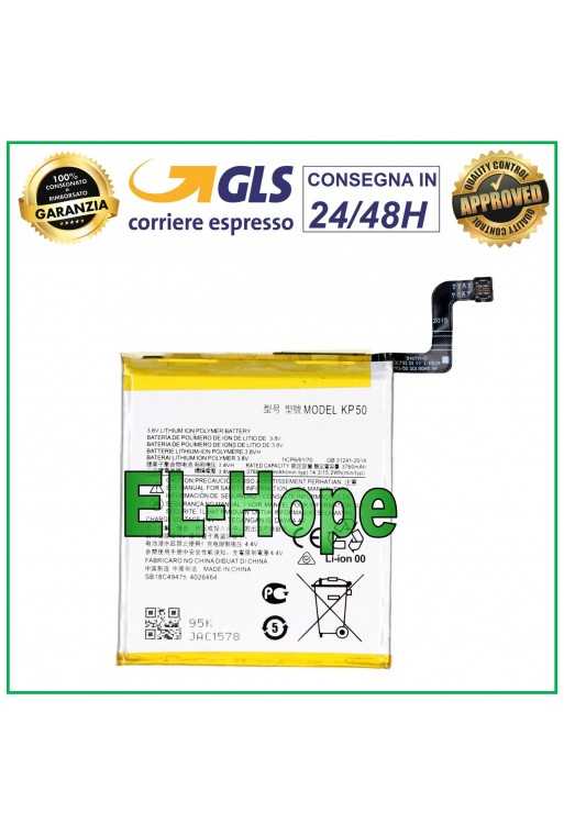 BATTERIA KP50 PER MOTOROLA MOTO ONE ZOOM XT2010 BATTERY PILA 4000 mAh BATTERIA KP50 PER MOTOROLA MOTO ONE ZOOM XT2010 BATTERY PILA 4000 mAh