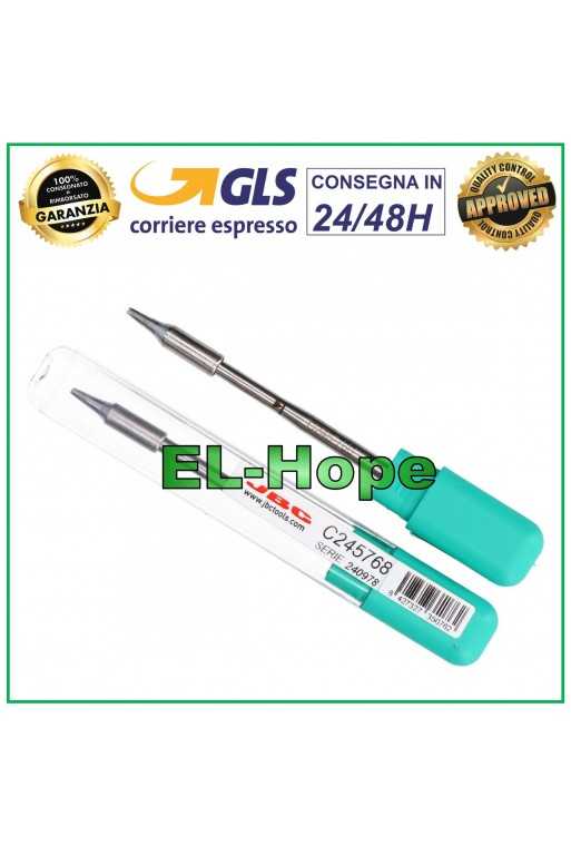 CARTUCCIA C245768 JBC CARTRIDGE CHISEL 1.5 X 0.3 PUNTA STILO SALDATORE ORIGINALE CARTUCCIA C245768 JBC CARTRIDGE CHISEL 1.5 X 0.3 PUNTA STILO SALDATORE ORIGINALE