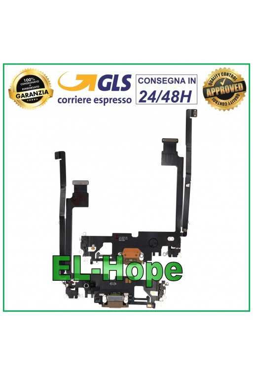 CONNETTORE RICARICA APPLE iPhone 12 PRO MAX FLAT FLEX MICROFONO CARICA ORO GOLD CONNETTORE RICARICA APPLE iPhone 12 PRO MAX FLAT FLEX MICROFONO CARICA ORO GOLD