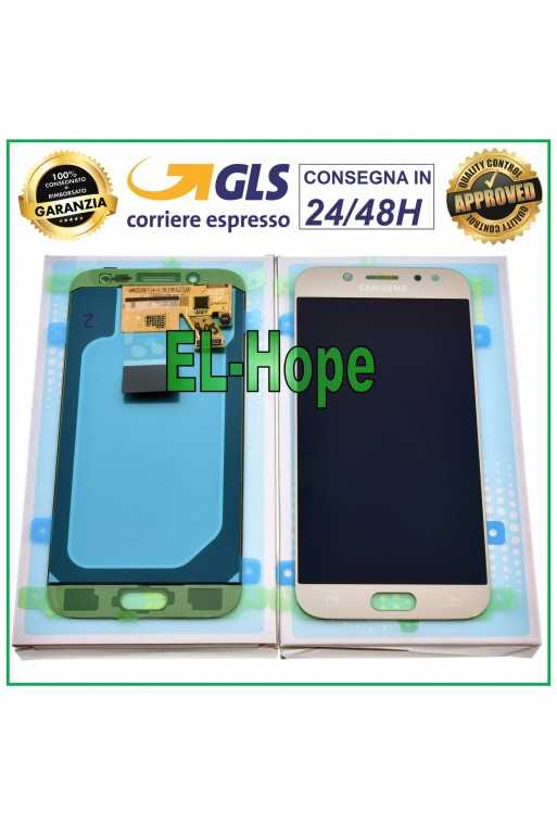 DISPLAY LCD ORIGINALE SAMSUNG GALAXY J5 2017 J530 SM-J530F TOUCH SCREEN ORO GOLD DISPLAY LCD ORIGINALE SAMSUNG GALAXY J5 2017 J530 SM-J530F TOUCH SCREEN ORO GOLD