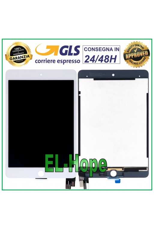 DISPLAY LCD TOUCH SCREEN PER APPLE IPAD MINI 5 A2133 2124 2125 2126 VETRO BIANCO DISPLAY LCD TOUCH SCREEN PER APPLE IPAD MINI 5 A2133 2124 2125 2126 VETRO BIANCO