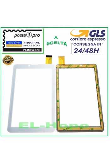 TOUCH SCREEN VETRO TechmadePad-703 PM-PAD-703 7'' TABLET ORIGINALE BIANCO