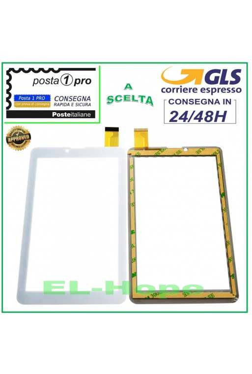 TOUCH SCREEN VETRO AOSON love Li Shun-M701TS 3G 7'' TABLET ORIGINALE BIANCO TOUCH SCREEN VETRO AOSON love Li Shun-M701TS 3G 7'' TABLET ORIGINALE BIANCO