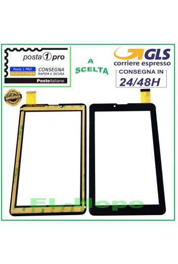TOUCH SCREEN VETRO Explay Surfer 7.34 3G 7'' TABLET ORIGINALE NERO