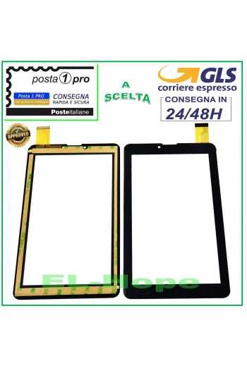 TOUCH SCREEN VETRO E-Boda Lzzycomm Z700 II 7'' TABLET ORIGINALE NERO