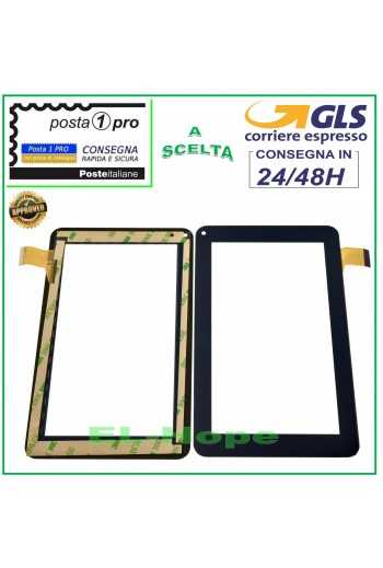 TOUCH SCREEN VETRO Majestic Tab 174 DIGITIZER ORIGINALE NERO