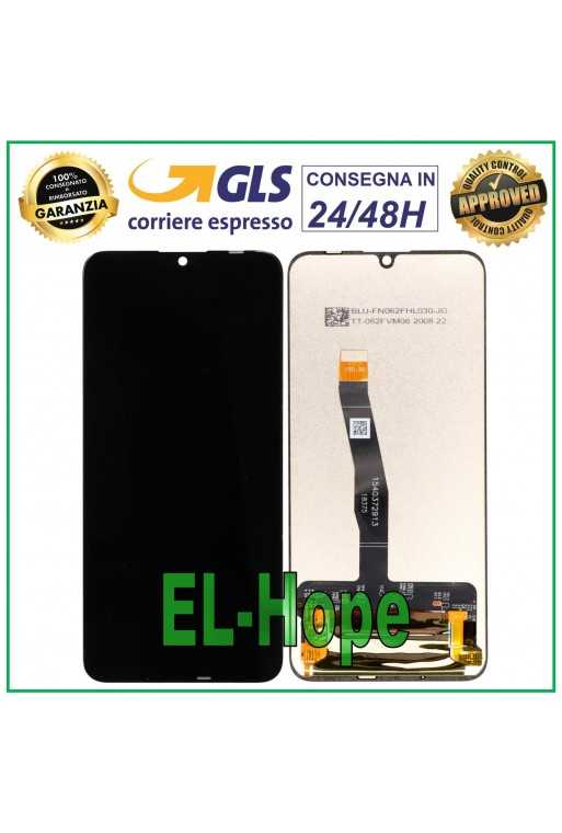 DISPLAY LCD PER HUAWEI P SMART PLUS 2019 POT-LX1T TOUCH SCREEN VETRO 6.21'' NERO