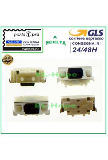TASTO MICRO SWITCH ACCENSIONE ON OFF VOLUME PER TABLET CLEMENTONI 6X4X3mm
