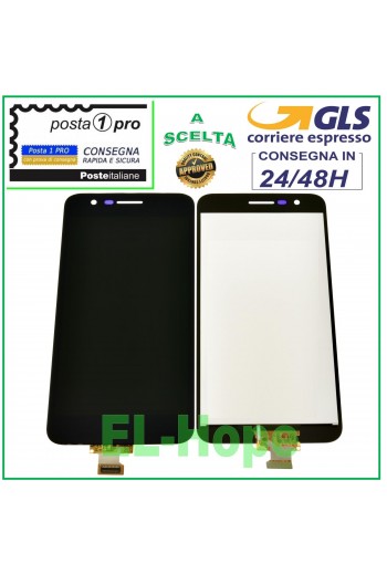 DISPLAY LCD ASSEMBLATO LG K11 2018 LMX410 LM-X410 TOUCH SCREEN VETRO NERO K10