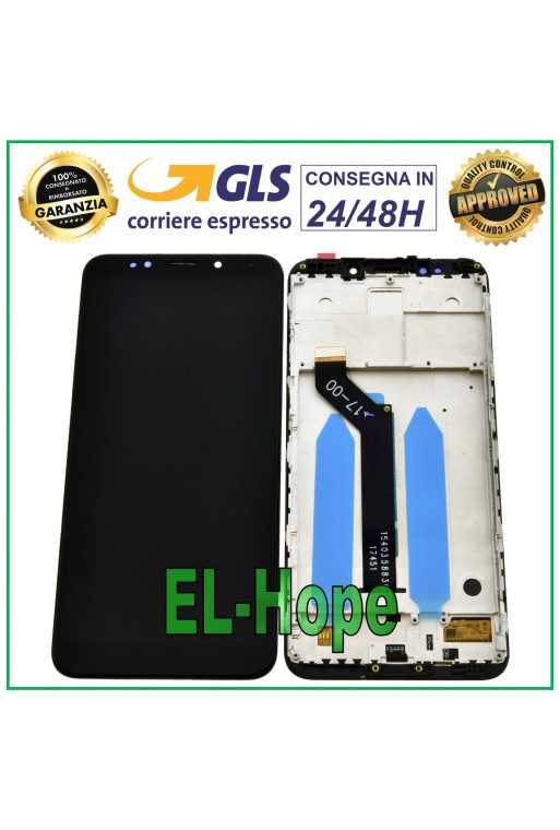 DISPLAY LCD + FRAME PER XIAOMI REDMI MEE7 MEG7 MET7 TOUCH SCHERMO VETRO NERO