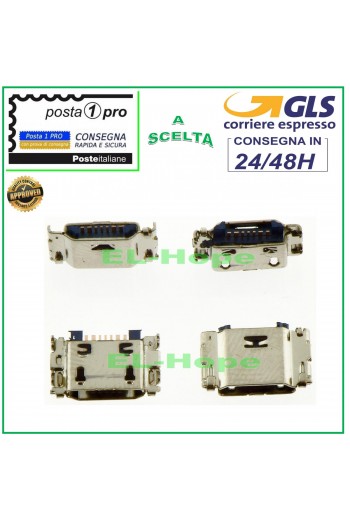 CONNETTORE DI RICARICA SAMSUNG GALAXY J100 J320F J500F J530 J730 J2 MICRO USB