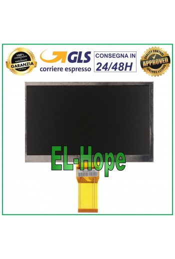 DISPLAY LCD PER LISCIANI MIO TAB FAMILY MP0100769 ORIGINALE SCHERMO MONITOR 7,0"