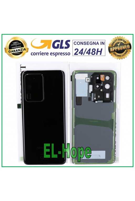 SCOCCA POSTERIORE ORIGINALE SAMSUNG GALAXY S20 ULTRA SM-G988 BACK COVER NERO