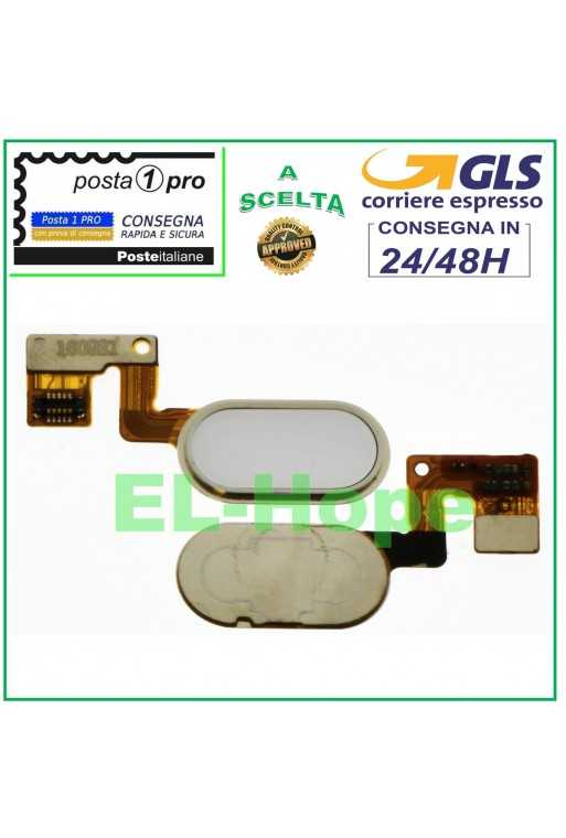 FLAT TASTO HOME BUTTON PULSANTE IMPRONTA PER MEIZU MEILAN M3 NOTE M681Q BIANCO FLAT TASTO HOME BUTTON PULSANTE IMPRONTA PER MEIZU MEILAN M3 NOTE M681Q BIANCO