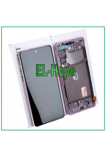 DISPLAY LCD FRAME ORIGINALE SAMSUNG GALAXY S20 FE SM-G781F TOUCH LAVENDER VIOLA