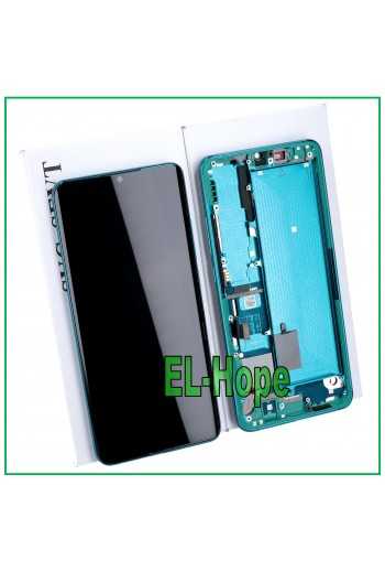 DISPLAY LCD TOUCH ORIGINALE XIAOMI MI NOTE 10 LITE MZB9218EU FRAME GREEN VERDE